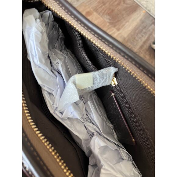 Coach F58285 Outline Signature File Bag Crossbody Khaki Brown Discontinued - Picture 10 of 10